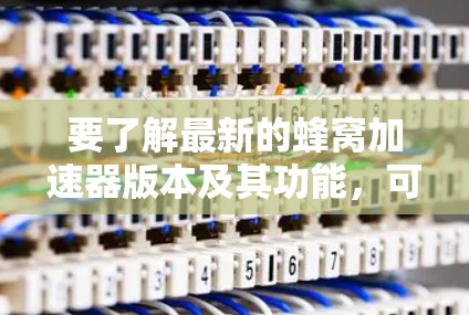 要了解最新的蜂窝加速器版本及其功能，可以按照以下步骤进行