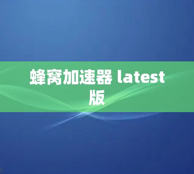 蜂窝加速器 latest版