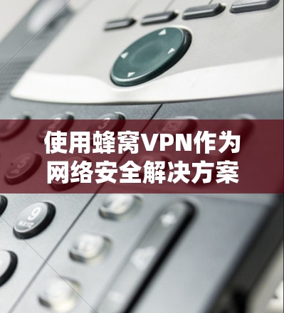 使用蜂窝VPN作为网络安全解决方案，是一个明智的选择，尤其适合经常访问外部网络的用户。以下是详细的分析和建议